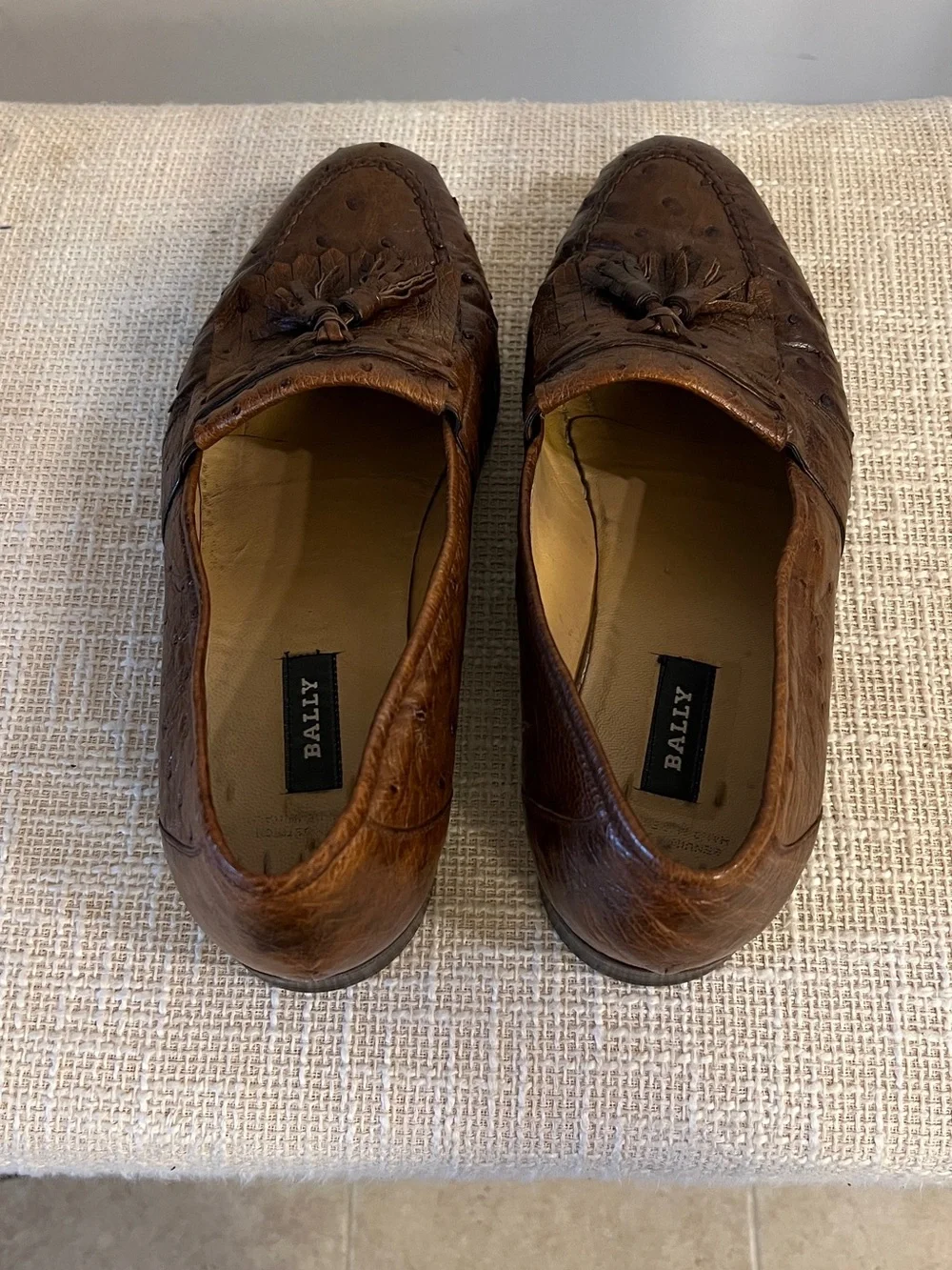 Bally Men’s Brown Leather Tassel Kiltie Loafers